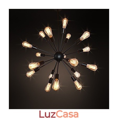 Country Designers Lustre de metal de latão antigo