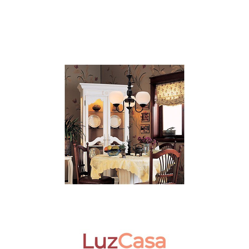 Lustre de bronze estilo vela clássico tradicional