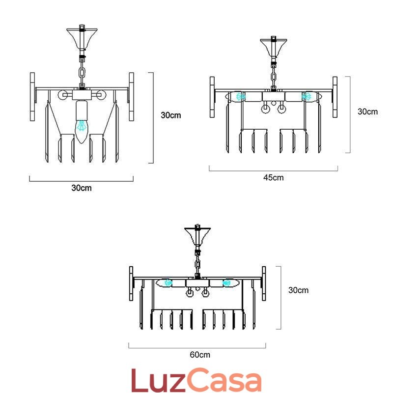Luminária pendente de luxo em cristal dourado para teto