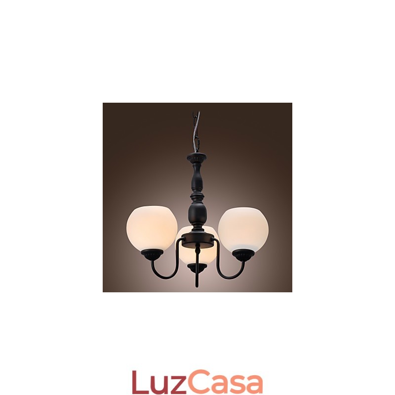 Lustre de bronze estilo vela clássico tradicional