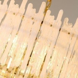 Cristal redondo coral teto luz pingente luz