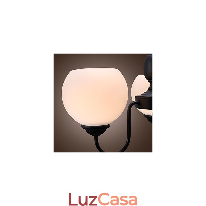 Lustre de bronze estilo vela clássico tradicional