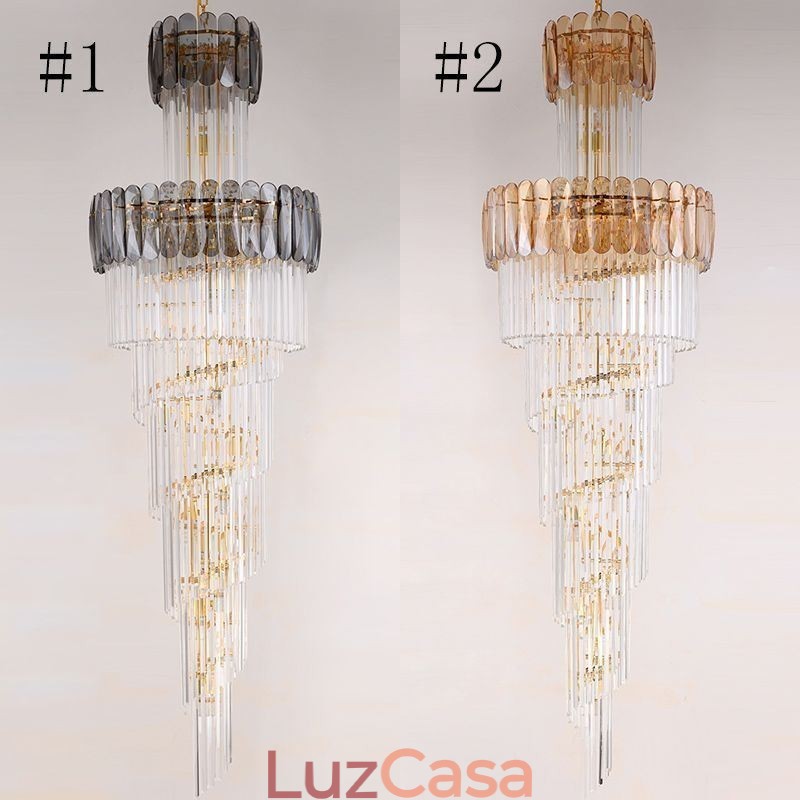 Luminária pendente europeia grande luminária de teto