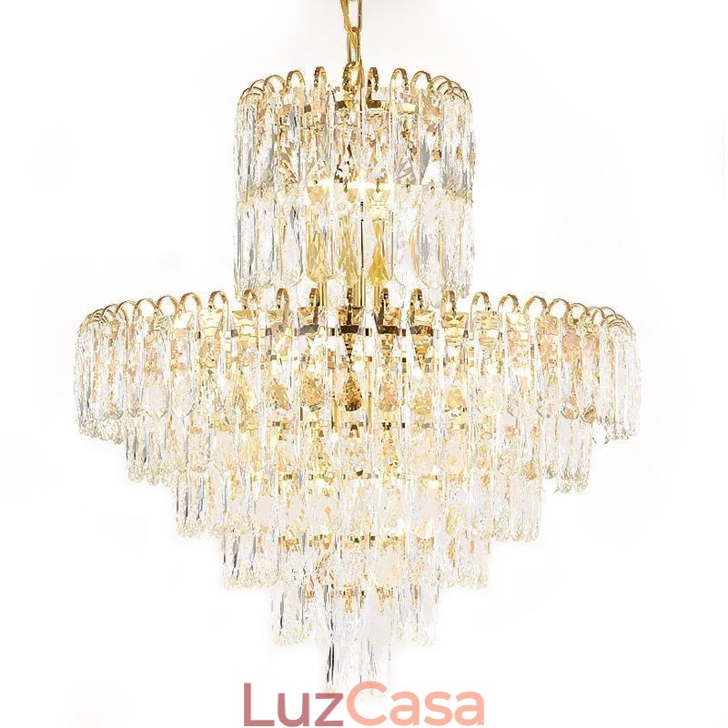 Luminária pendente de cristal moderna Luminárias de teto contemporâneas