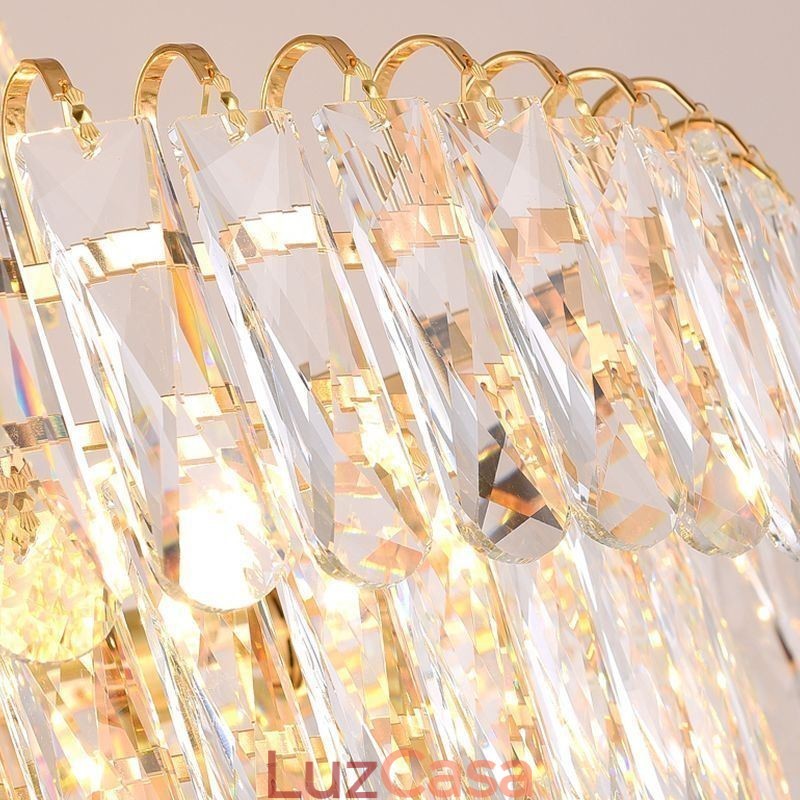Luminária pendente de cristal moderna Luminárias de teto contemporâneas