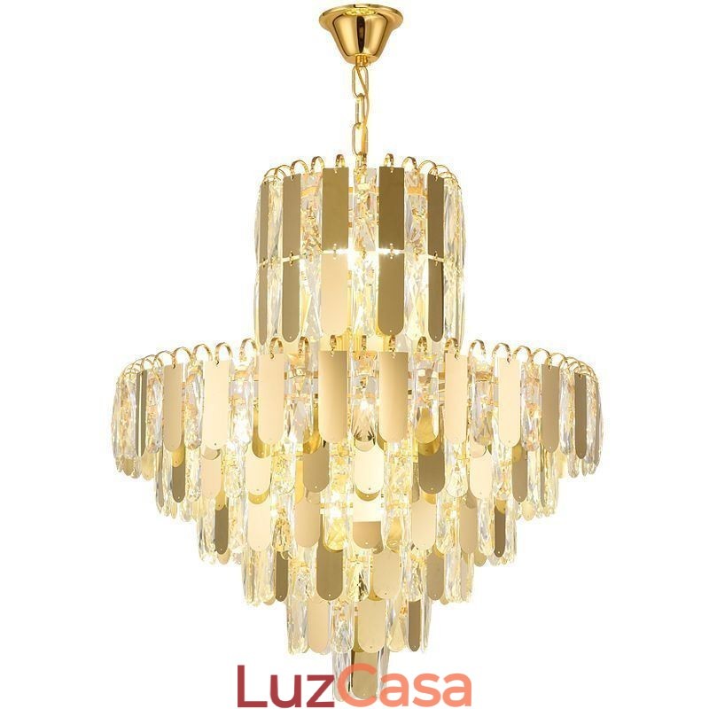 Luminária pendente de cristal moderna Luminárias de teto contemporâneas