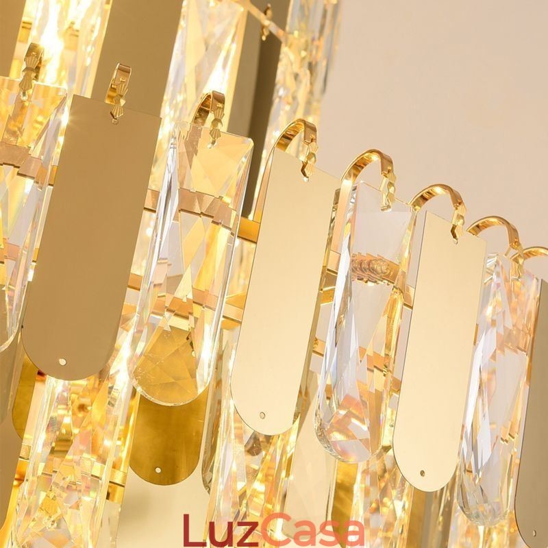 Luminária pendente de cristal moderna Luminárias de teto contemporâneas