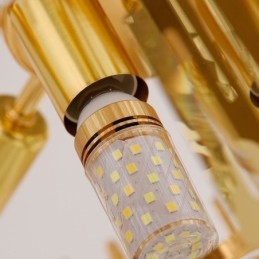 Luminária pendente elegante de cristal redonda para teto