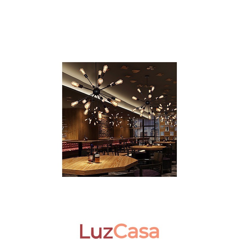 Country Designers Lustre de metal de latão antigo