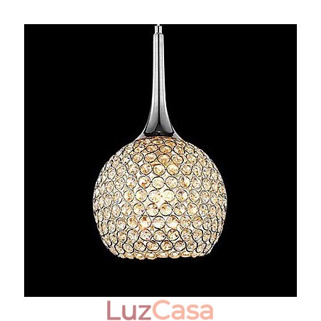 Lustre moderno contemporâneo de cristal cromado em metal Lustre moderno contemporâneo de cristal cromado em metal