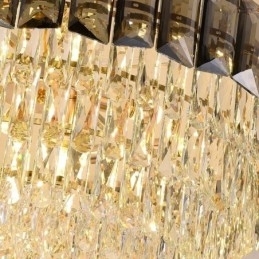 Luminárias de teto contemporâneas com pingente de cristal