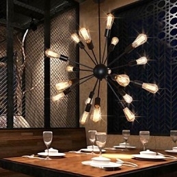 Country Designers Lustre de metal de latão antigo