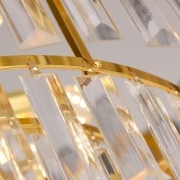 Luminária pendente de cristal K9 moderna, luminária de teto