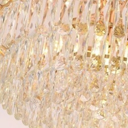 Luminária pendente europeia moderna K9 de cristal