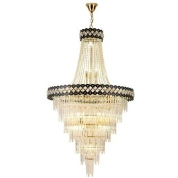 Luminária de teto de cristal com pingente de luxo
