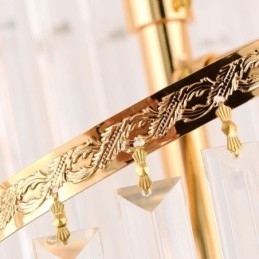 Luminária pendente de luxo em cristal moderna