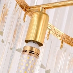 Luminária pendente de luxo em cristal moderna