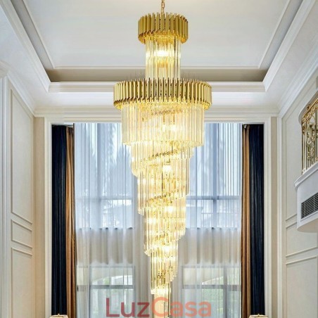 Luminária pendente de cristal K9 moderna Luminária de teto