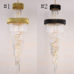 Luminária pendente de cristal K9 moderna Luminária de teto