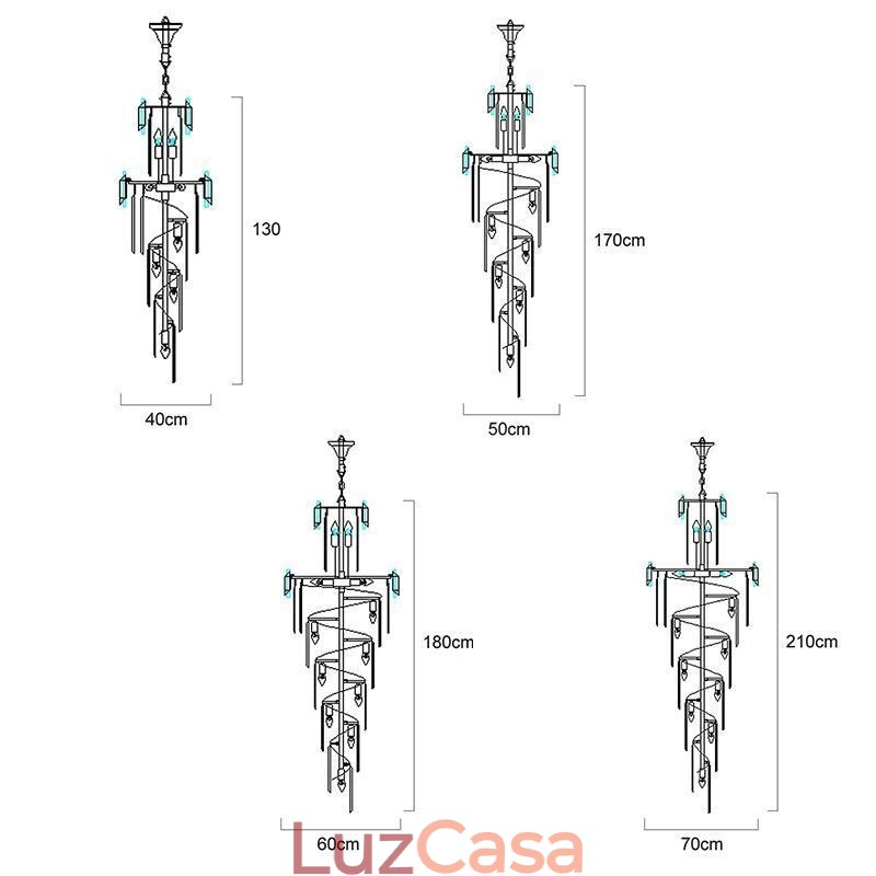 Luminária pendente de cristal K9 moderna Luminária de teto