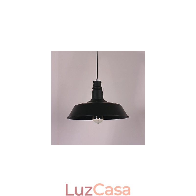 Luminária pendente moderna preta em abajur em destaque Circle