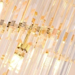 Luminária pendente de cristal K9 moderna Luminária de teto