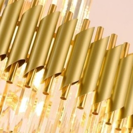 Luminária pendente de cristal K9 moderna Luminária de teto