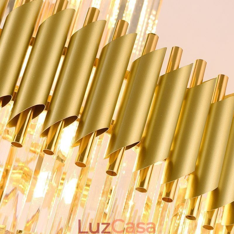 Luminária pendente de cristal K9 moderna Luminária de teto