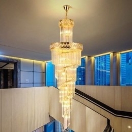 Luminária pendente de luxo grande luminária suspensa 12 16 18 luzes