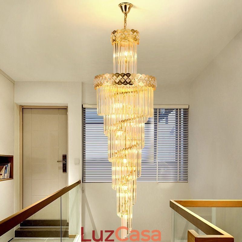 Luminária pendente de luxo grande luminária suspensa 12 16 18 luzes