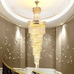 Luminária pendente de luxo grande luminária suspensa 12 16 18 luzes