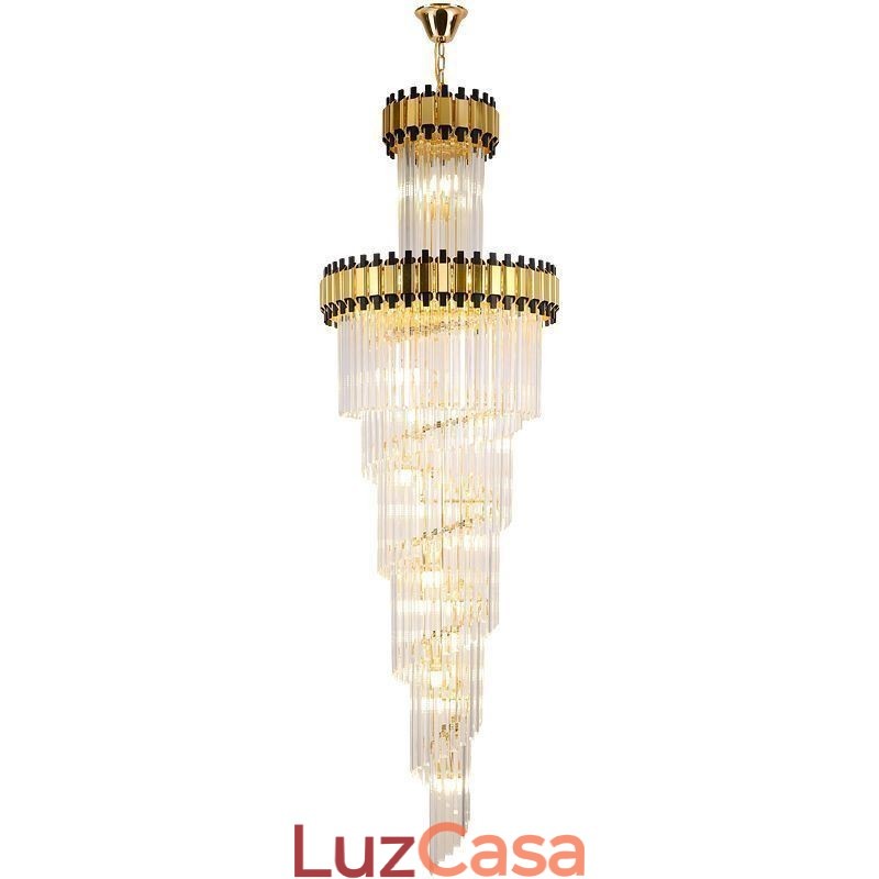 Luminária pendente de cristal moderna e espetacular K9 para teto