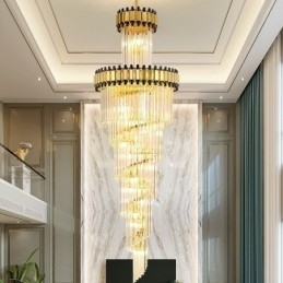 Luminária pendente de cristal moderna e espetacular K9 para teto
