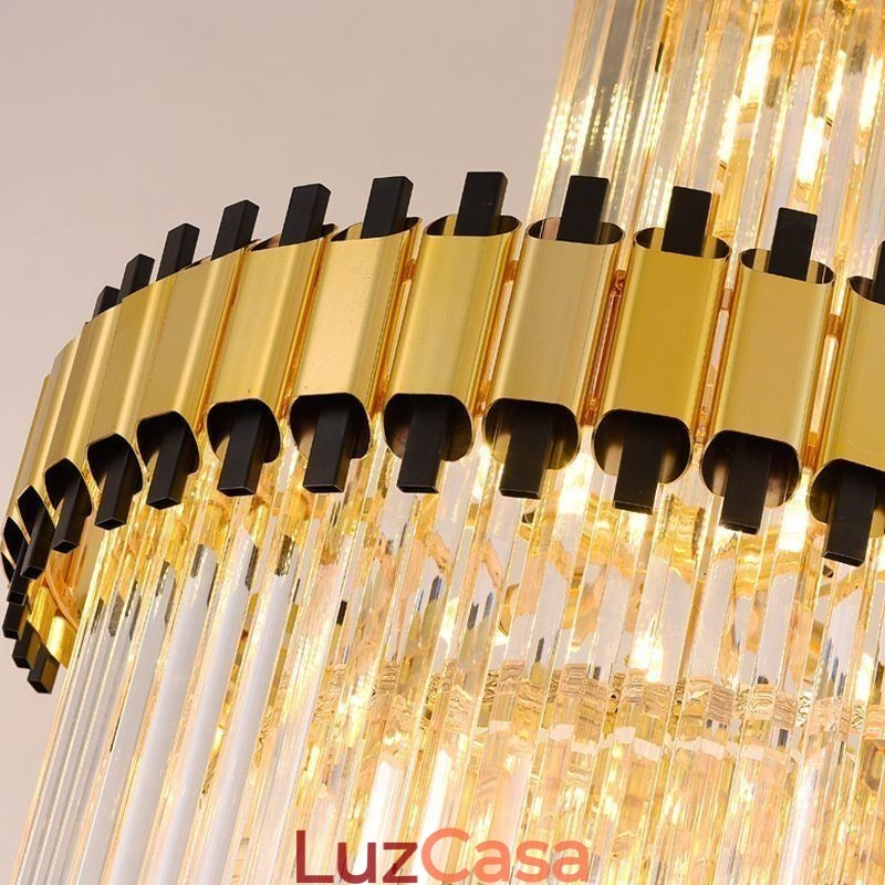 Luminária pendente de cristal moderna e espetacular K9 para teto