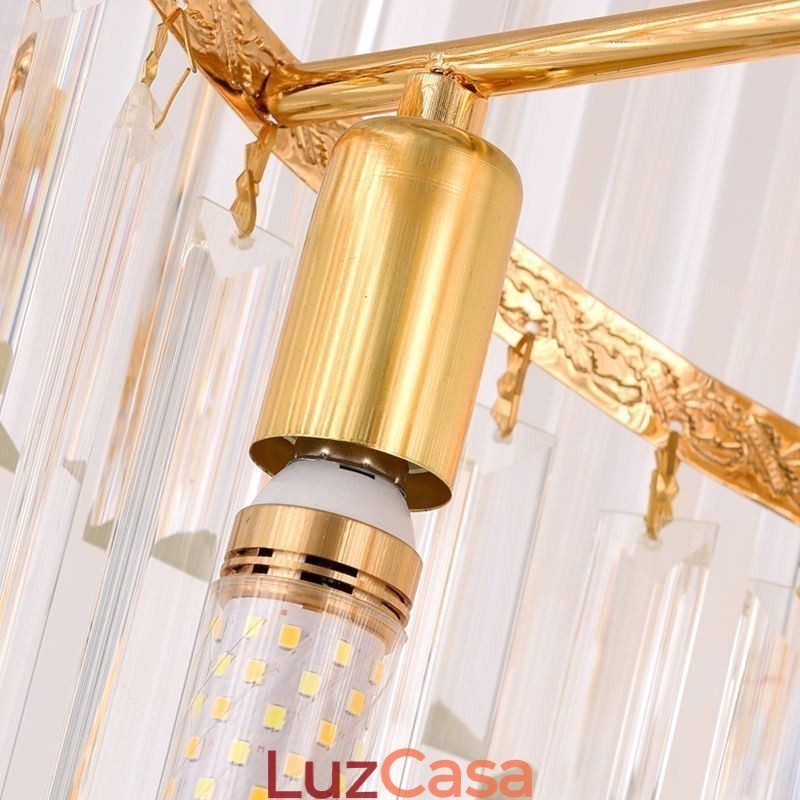 Luminária pendente de cristal moderna e espetacular K9 para teto