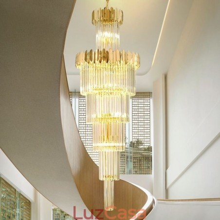 Luminária de teto de cristal moderna Luminária pendente Sala de jantar Luminária de teto de cristal moderna Luminária pendente Sala de jantar