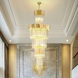 Luminária de teto de cristal moderna Luminária pendente Sala de jantar