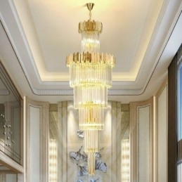 Luminária de teto de cristal moderna Luminária pendente Sala de jantar