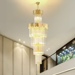 Luminária de teto de cristal moderna Luminária pendente Sala de jantar