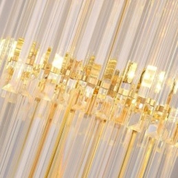 Luminária de teto de cristal moderna Luminária pendente Sala de jantar