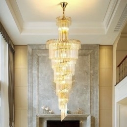 Luminária pendente de cristal moderna para teto