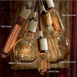 O estilo norte-americano de arte Tungsten Lamp Chandelier