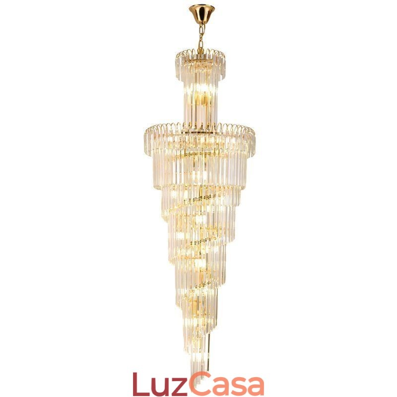 Luminária pendente de cristal moderna para teto