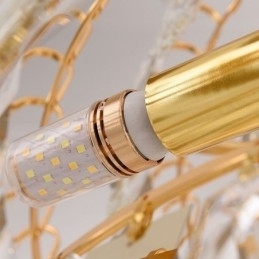 Luminária pendente de cristal moderna para teto