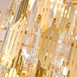 Luminária pendente de cristal moderna Luminária de teto contemporânea