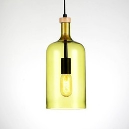 Lustre moderno pendente com cúpula de vidro