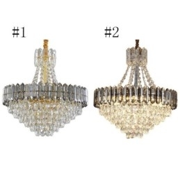 Luminária pendente de cristal cônica luminária suspensa