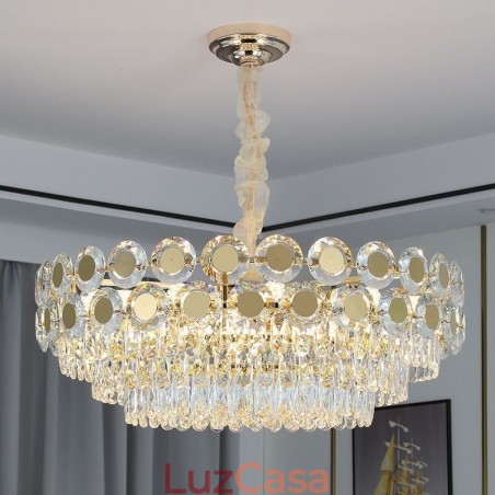 Luminária de teto pendente de cristal moderna Luminária de teto pendente de cristal moderna