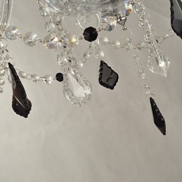 Lustre de Cristal Elegante com 12 Luzes
