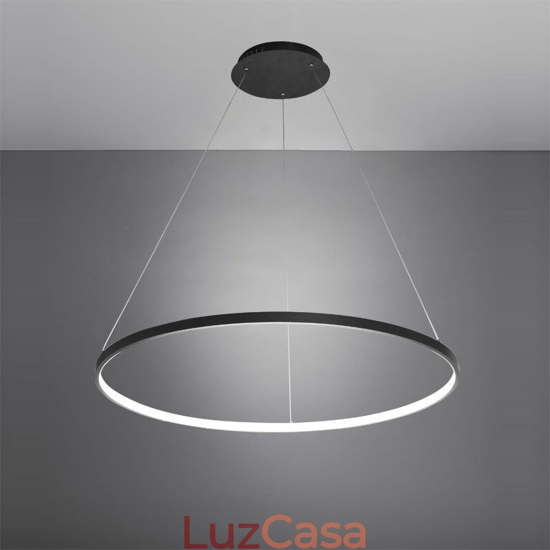 Pendente de acrílico em forma de círculo